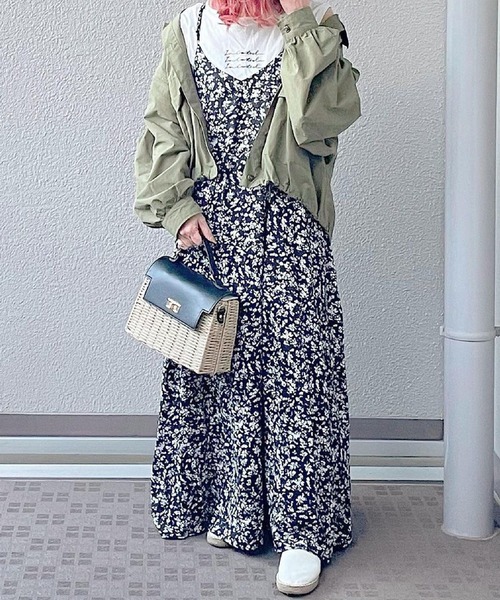 SUGAR BISKET(シュガービスケット)の「キャミソール マキシワンピース(ワンピース・レディース・ベージュ系その他/ブラック系その他/オリーブ/ブラウン系その他2/ネイビー/ベージュ系その他2/ブラック系その他2/ベージュ/ブラック系その他3/グリーン・C/フリー)」の11枚目の写真