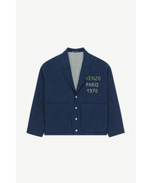 美品　ケンゾー　テーラードジャケット　KENZO PARIS　ベロア　総柄 3025d120055-1.jpg