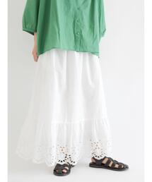 Samansa Mos2 | 裾スカラップスカート(スカート)