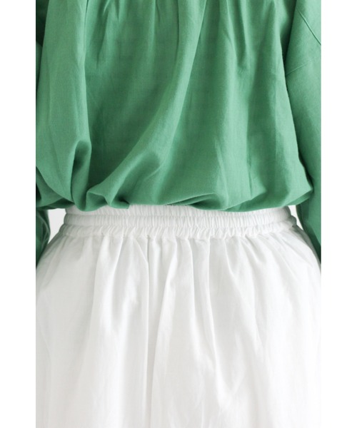 Samansa Mos2（サマンサ モスモス）の「裾スカラップスカート（スカート・レディース・ブラック/オフホワイト/グリーン・ﾌﾘ-）」の14枚目の写真