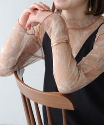 HER CLOSET | 【shemoshelly】WEB限定オリジナル柄ハイネックシアートップス長袖(Tシャツ/カットソー)