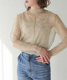 HER CLOSET | 【shemoshelly】WEB限定オリジナル柄ハイネックシアートップス長袖(Tシャツ/カットソー)