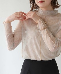 HER CLOSET | 【shemoshelly】WEB限定オリジナル柄ハイネックシアートップス長袖(Tシャツ/カットソー)