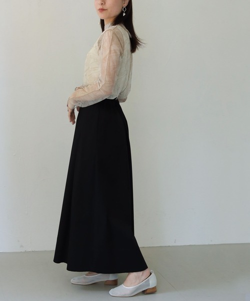 HER CLOSET(ハークローゼット)の「【shemoshelly】WEB限定オリジナル柄ハイネックシアートップス長袖(Tシャツ/カットソー・レディース・ブラウン/グリーン/アイボリー・M)」の8枚目の写真