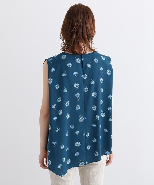 INDIVI（インディヴィ）の「◆【洗える/アシメ】フラワーノースリーブトップス（Tシャツ/カットソー・レディース・ブラック系/グリーン系その他2・19/05/34/38/15 /13）」の22枚目の写真