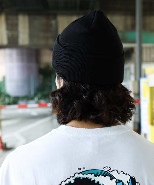 SANTA CRUZ（サンタクルーズ）の「SANTA CRUZ / サンタクルーズ Screaming Hand Beanie ビーニー ニット帽（ニットキャップ/ビーニー・メンズ・ホワイト/ブラック/ブラック系その他・FREE）」の10枚目の写真
