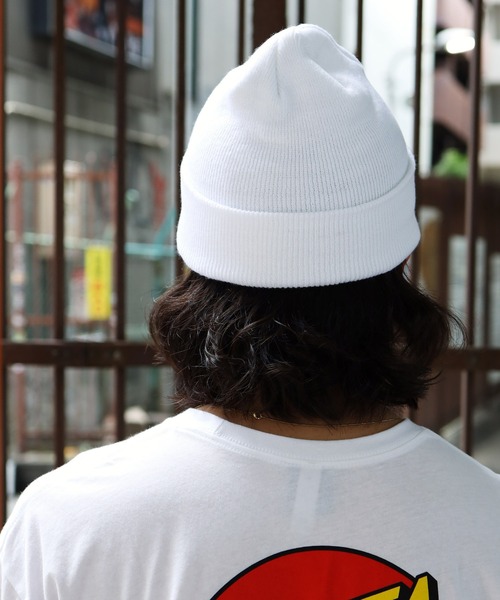 SANTA CRUZ（サンタクルーズ）の「SANTA CRUZ / サンタクルーズ Screaming Hand Beanie ビーニー ニット帽（ニットキャップ/ビーニー・メンズ・ホワイト/ブラック/ブラック系その他・FREE）」の7枚目の写真