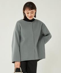 最終価格‼️美品❗️グリーンレーベル　ノーカラーリバーコート green label relaxing（グリーンレーベルリラクシング）｜ノー