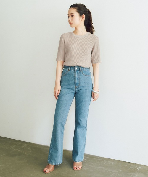 titivate(ティティベイト)の「バックカットデザインニットトップス(ニット/セーター・レディース・イエロー/ベージュ系その他/ブルー系その他・S/M/L)」の22枚目の写真