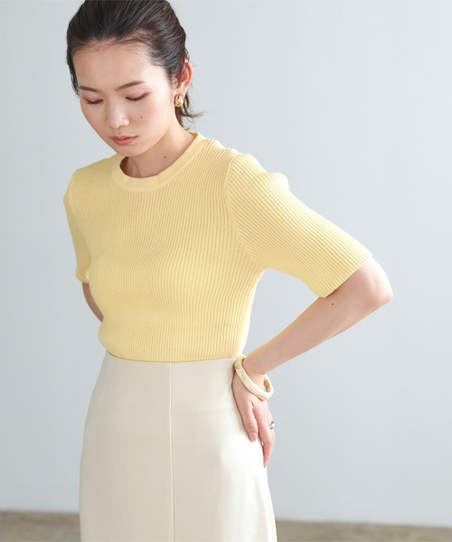 titivate(ティティベイト)の「バックカットデザインニットトップス(ニット/セーター・レディース・イエロー/ベージュ系その他/ブルー系その他・S/M/L)」の20枚目の写真