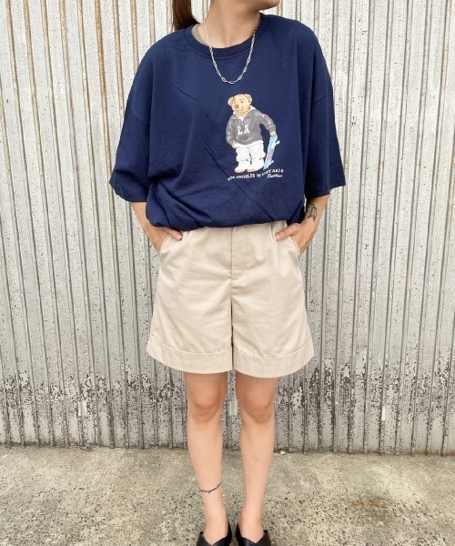 PARKS TOKYO SELECT(パークストウキョウセレクト)の「LOST ART ビッグシルエット クルーネックTシャツ(Tシャツ/カットソー・レディース・ホワイト/ネイビー/グレー・FREE)」の15枚目の写真