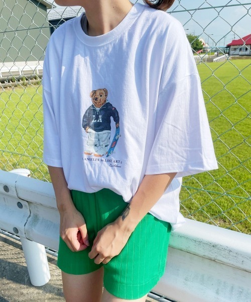 PARKS TOKYO SELECT(パークストウキョウセレクト)の「LOST ART ビッグシルエット クルーネックTシャツ(Tシャツ/カットソー・レディース・ホワイト/ネイビー/グレー・FREE)」の13枚目の写真