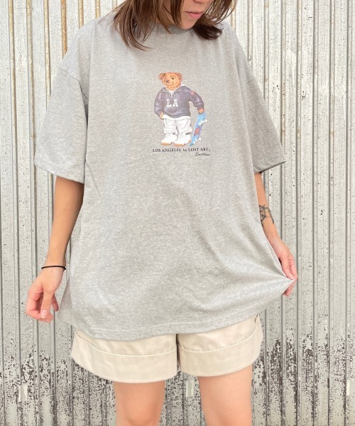 PARKS TOKYO SELECT(パークストウキョウセレクト)の「LOST ART ビッグシルエット クルーネックTシャツ(Tシャツ/カットソー・レディース・ホワイト/ネイビー/グレー・FREE)」の17枚目の写真