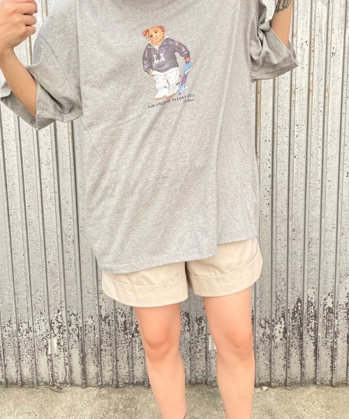 PARKS TOKYO SELECT(パークストウキョウセレクト)の「LOST ART ビッグシルエット クルーネックTシャツ(Tシャツ/カットソー・レディース・ホワイト/ネイビー/グレー・FREE)」の9枚目の写真