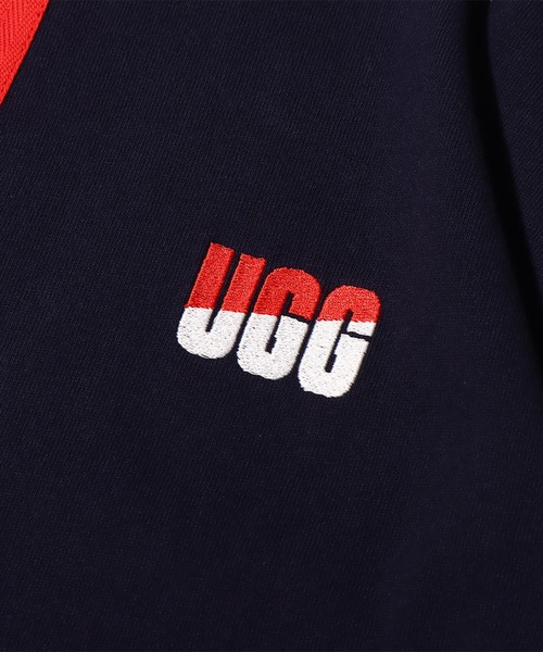 UGG（アグ）の「UGG@mos ネックタグリンガー T / アグ ネックタグリンガー T（Tシャツ/カットソー・レディース・ホワイト/ブラック/ネイビー・M/L/XL）」の6枚目の写真