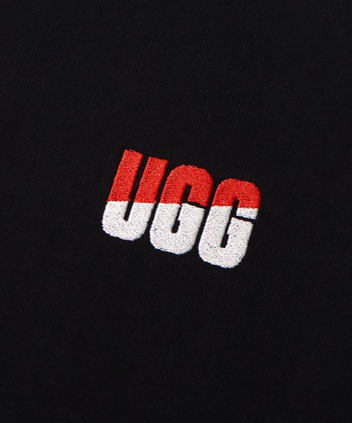 UGG（アグ）の「UGG@mos ネックタグリンガー T / アグ ネックタグリンガー T（Tシャツ/カットソー・レディース・ホワイト/ブラック/ネイビー・M/L/XL）」の16枚目の写真