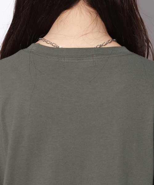 repipi armario（レピピ アルマリオ）の「カレッジロゴフレンチスリーブワンピース（ワンピース・キッズ・ブラック/グリーン/ベージュ・LARGE/MEDIUM/SMALL）」の10枚目の写真