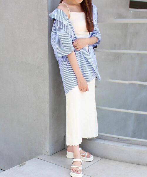 INGNI（イング）の「リブキャミ／ワンピース（ワンピース・レディース・ブラウン/ブラック/アイボリー/アイボリー系/ブラック系その他/ブラウン系4・M）」の13枚目の写真