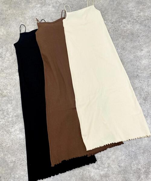 INGNI（イング）の「リブキャミ／ワンピース（ワンピース・レディース・ブラウン/ブラック/アイボリー/アイボリー系/ブラック系その他/ブラウン系4・M）」の17枚目の写真