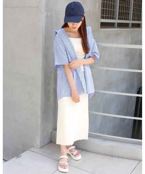 INGNI（イング）の「リブキャミ／ワンピース（ワンピース・レディース・ブラウン/ブラック/アイボリー/アイボリー系/ブラック系その他/ブラウン系4・M）」の22枚目の写真