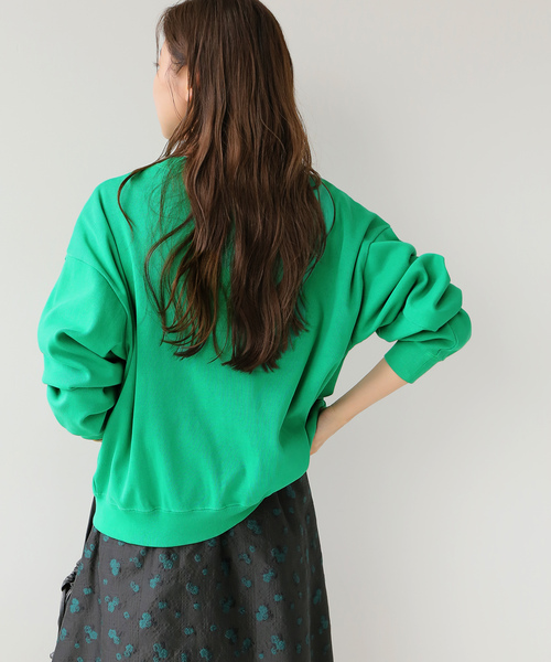 JOURNAL STANDARD relume(ジャーナルスタンダード レリューム)の「《追加2》コットンフライスコンパクトカーディガン(カーディガン/ボレロ・レディース・グリーン/ネイビー/ブルー・FREE)」の15枚目の写真