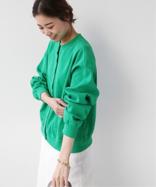 JOURNAL STANDARD relume(ジャーナルスタンダード レリューム)の「《追加2》コットンフライスコンパクトカーディガン(カーディガン/ボレロ・レディース・グリーン/ネイビー/ブルー・FREE)」の16枚目の写真