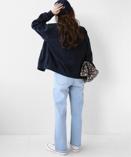 JOURNAL STANDARD relume(ジャーナルスタンダード レリューム)の「《追加2》コットンフライスコンパクトカーディガン(カーディガン/ボレロ・レディース・グリーン/ネイビー/ブルー・FREE)」の21枚目の写真