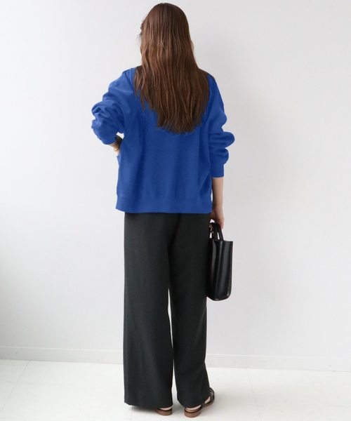 JOURNAL STANDARD relume(ジャーナルスタンダード レリューム)の「《追加2》コットンフライスコンパクトカーディガン(カーディガン/ボレロ・レディース・グリーン/ネイビー/ブルー・FREE)」の10枚目の写真