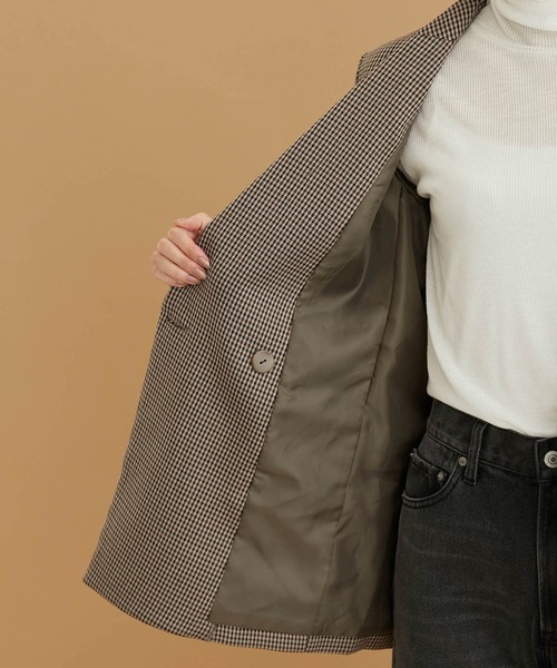 【新品あり】　ロペピクニック 他　パンツスーツ　ダブルジャケット　チェック柄　M SLIM TAPERED_2】【春夏】2釦シングルスーツ 0タック/ネイビー