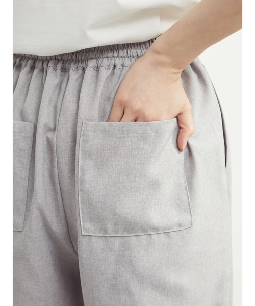 Green　Parks（グリーンパークス）の「麻調ストレートパンツ（その他パンツ・レディース・グリーン/ブラウン/グレー・FREE）」の11枚目の写真