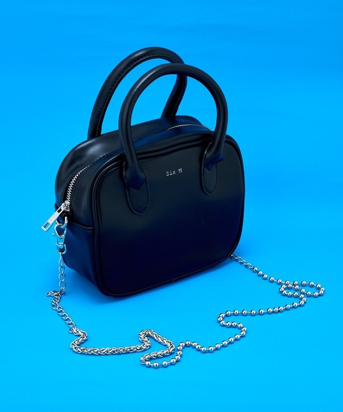 WHO'S WHO gallery（フーズフーギャラリー）の「【SixM/シックスエム】ミニBAG（ハンドバッグ・レディース・ブラウン/ブラック・FREE）」の4枚目の写真