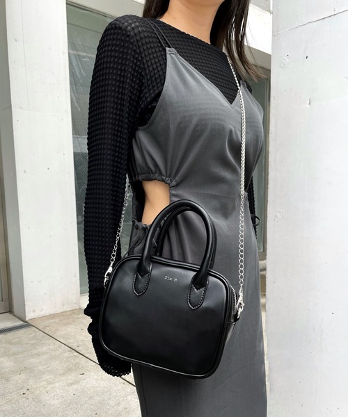 WHO'S WHO gallery（フーズフーギャラリー）の「【SixM/シックスエム】ミニBAG（ハンドバッグ・レディース・ブラウン/ブラック・FREE）」の15枚目の写真