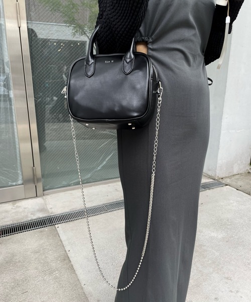 WHO'S WHO gallery（フーズフーギャラリー）の「【SixM/シックスエム】ミニBAG（ハンドバッグ・レディース・ブラウン/ブラック・FREE）」の16枚目の写真