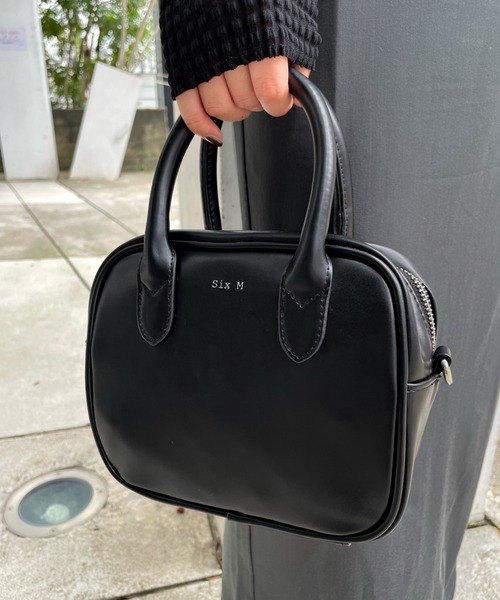 WHO'S WHO gallery（フーズフーギャラリー）の「【SixM/シックスエム】ミニBAG（ハンドバッグ・レディース・ブラウン/ブラック・FREE）」の18枚目の写真