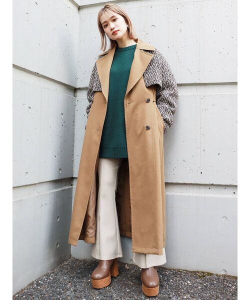 MURUA（ムルーア）の「ナンバリングカレッジニット（ニット/セーター・レディース・グリーン/ネイビー・FREE）」の5枚目の写真