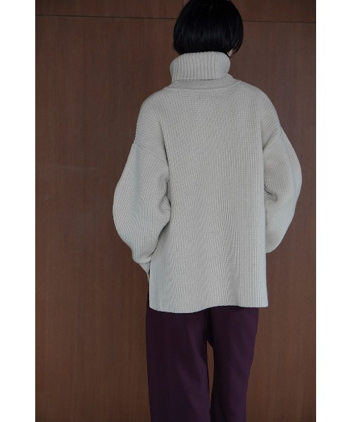 CLANE(クラネ)の「CLANE/クラネ/2WAY NECK WARMER KNIT TOPS(ニット/セーター・レディース・アイボリー/ブラック/ベージュ・1)」の12枚目の写真