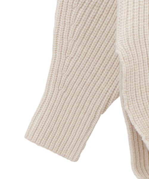 CLANE(クラネ)の「CLANE/クラネ/2WAY NECK WARMER KNIT TOPS(ニット/セーター・レディース・アイボリー/ブラック/ベージュ・1)」の14枚目の写真
