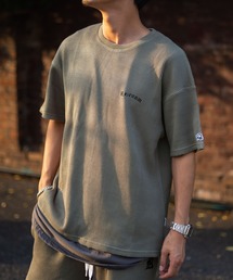 ソフトワッフルロゴエンブロイダリービッグTシャツ