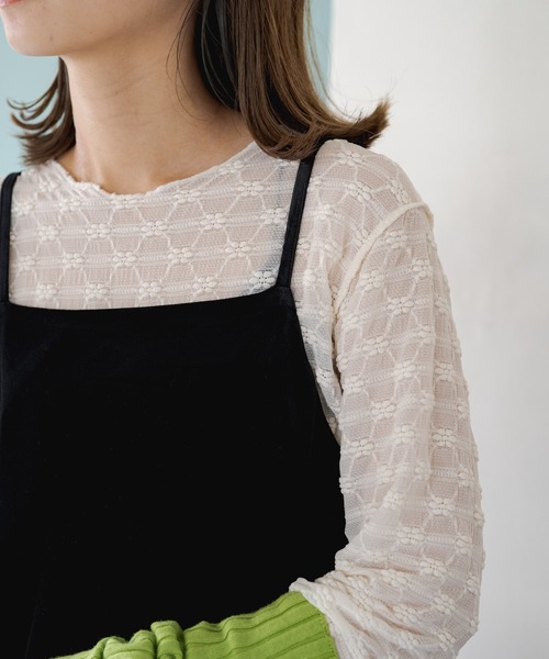 Kastane（カスタネ）の「【サイズ展開あり/新色追加】ベロアキャミワンピース（ワンピース・レディース・ブラック/ブラウン/ピンク/ブルー/アイボリー・FREE/0）」の14枚目の写真