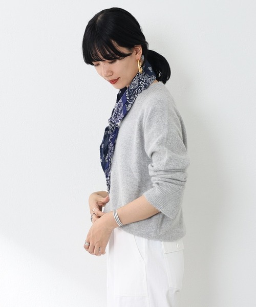 SHENERY（シーナリー）の「オフタートルニットプルオーバー（ニット/セーター・レディース・ブラック/ライトグレー/ライトベージュ・FREE）」の19枚目の写真