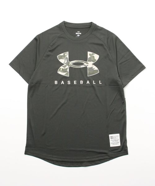 UNDER ARMOUR(アンダーアーマー)の「UAテック ショートスリーブ シャツ 〈ビッグロゴ〉(ベースボール/メンズ)(Tシャツ/カットソー・メンズ・カーキ/ブラック・M/S/L/XL/3XL/XXL)」の10枚目の写真