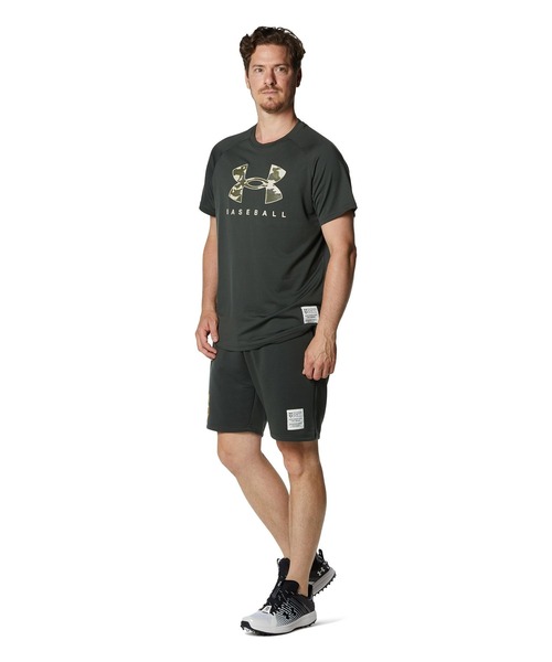 UNDER ARMOUR(アンダーアーマー)の「UAテック ショートスリーブ シャツ 〈ビッグロゴ〉(ベースボール/メンズ)(Tシャツ/カットソー・メンズ・カーキ/ブラック・M/S/L/XL/3XL/XXL)」の7枚目の写真
