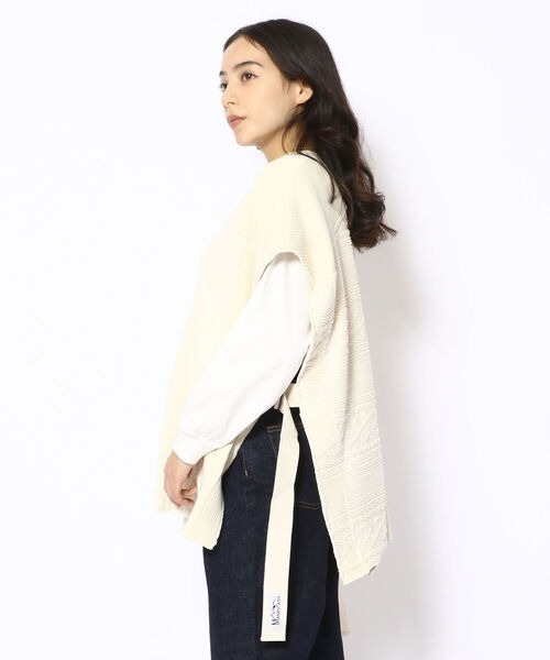 MANASTASH（マナスタッシュ）の「MANASTASH/マナスタッシュ　W's PATCHWORK VEST　パッチワークベスト<br>（ニット/セーター・レディース・ナチュラル/ブラック・M）」の11枚目の写真
