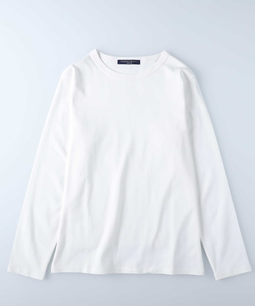 HONEYSUCKLE ROSE（ハニーサックルローズ）の「【HONEYSUCKLE ROSE】レギュラークルーロンＴ（Tシャツ/カットソー・レディース・ホワイト/ブラック・S/M/L）」の11枚目の写真