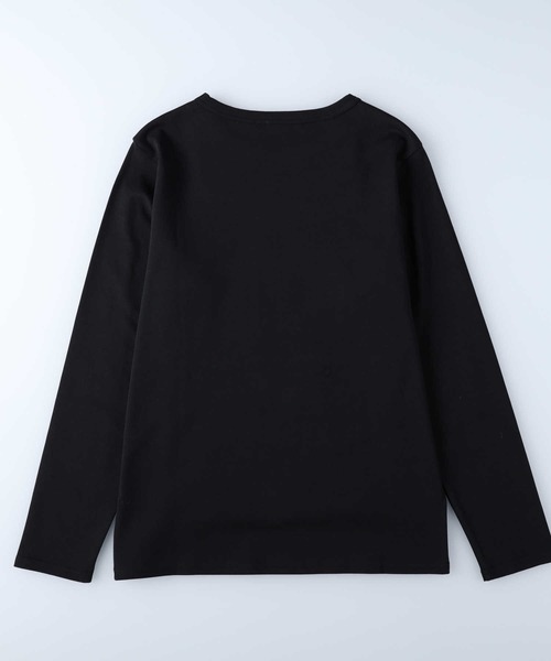 HONEYSUCKLE ROSE（ハニーサックルローズ）の「【HONEYSUCKLE ROSE】レギュラークルーロンＴ（Tシャツ/カットソー・レディース・ホワイト/ブラック・S/M/L）」の4枚目の写真