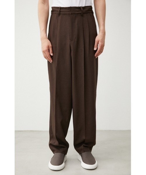 AZUL by moussy(アズールバイマウジー)の「PINTUCK COMFORTABLE TROUSERS/ピンタックコンフォータブルトラウザーズ(その他パンツ・メンズ・ダークネイビー/ブラウン・MEDIUM/LARGE)」の6枚目の写真