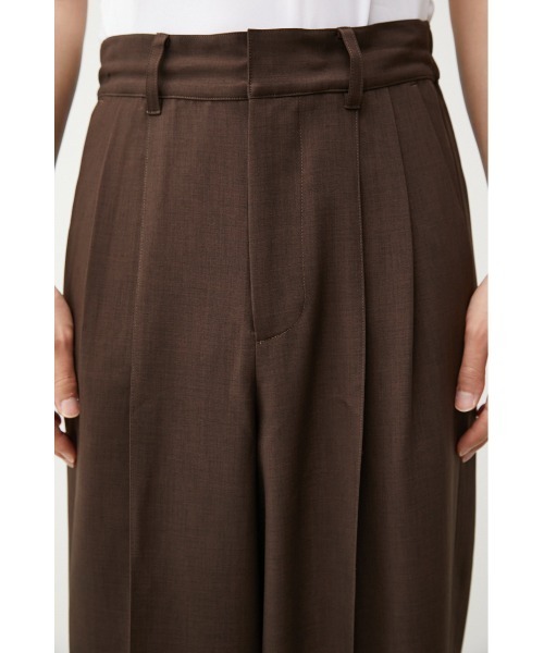 AZUL by moussy(アズールバイマウジー)の「PINTUCK COMFORTABLE TROUSERS/ピンタックコンフォータブルトラウザーズ(その他パンツ・メンズ・ダークネイビー/ブラウン・MEDIUM/LARGE)」の9枚目の写真