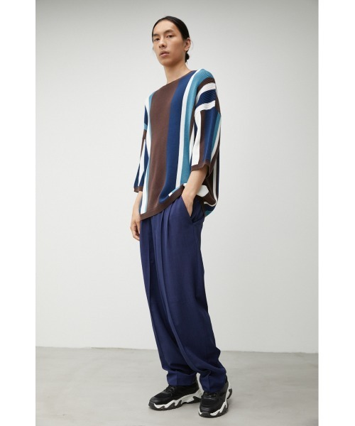 AZUL by moussy(アズールバイマウジー)の「PINTUCK COMFORTABLE TROUSERS/ピンタックコンフォータブルトラウザーズ(その他パンツ・メンズ・ダークネイビー/ブラウン・MEDIUM/LARGE)」の13枚目の写真