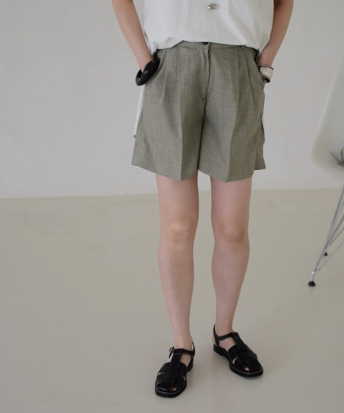Marient(マリエント)の「ヘザータックショートPT(その他パンツ・レディース・チャコール/イエロー/グレイッシュベージュ・FREE)」の11枚目の写真