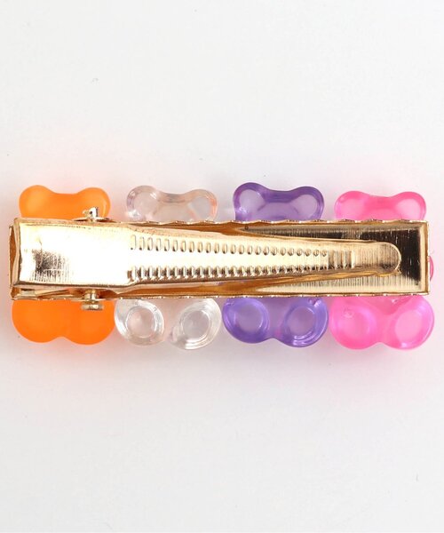 BREEZE（ブリーズ）の「くまグミヘアピン（ヘアピン・キッズ・ピンク/サックスブルー・FREE）」の3枚目の写真